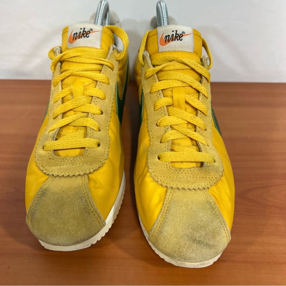 Nike Classic Cortez Nylon Oregon Shoe Ochre and Gorge Green Men's Shoe Size 8.5 - Picture 4 of 10